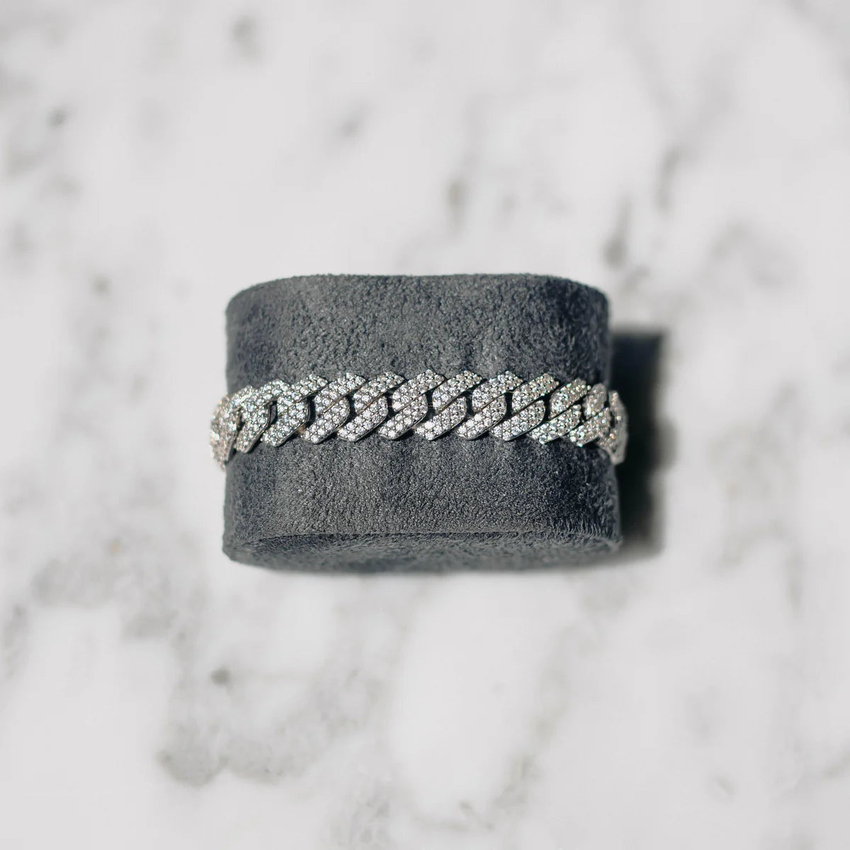 12mm Diamond Cuban Bracelet