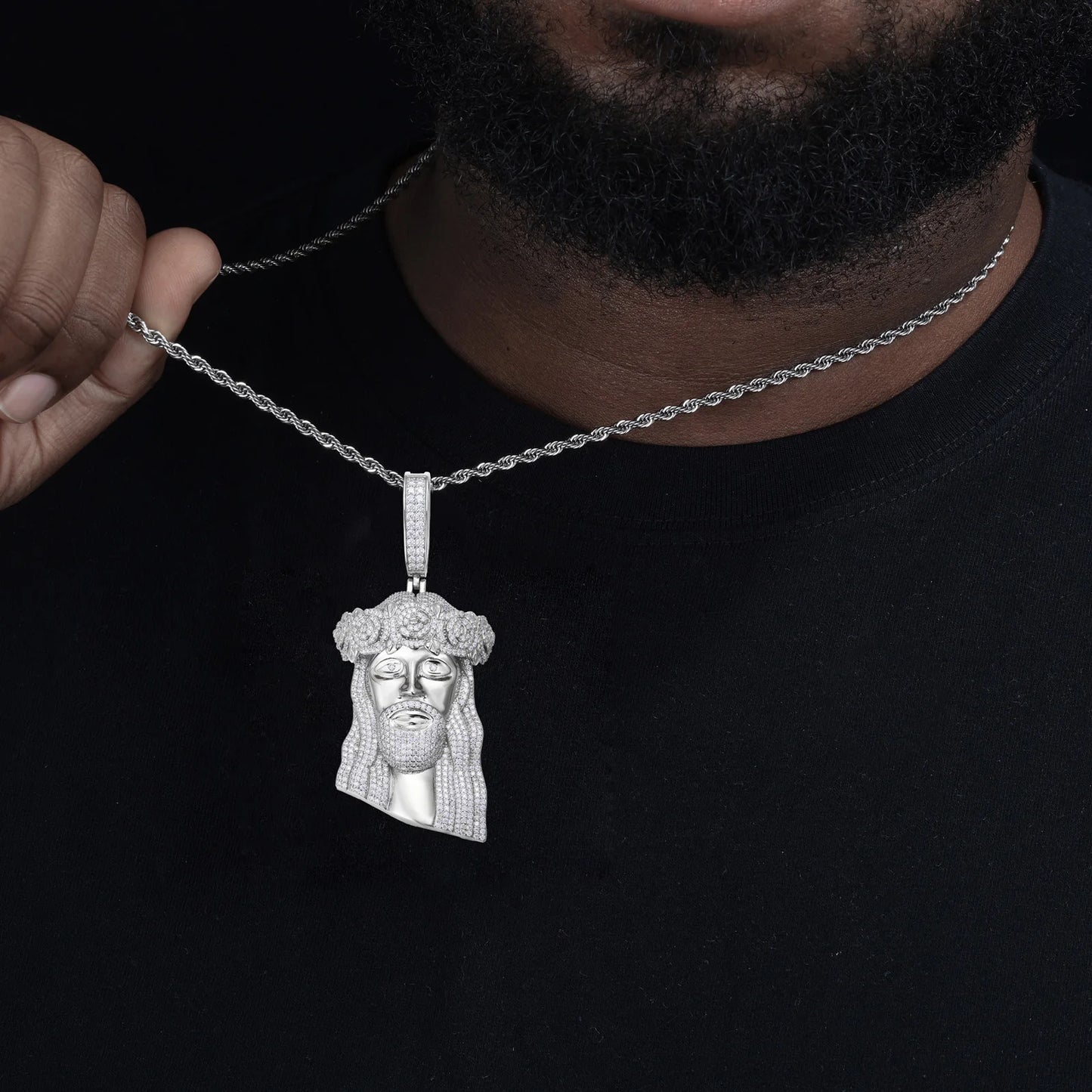 Iced Jesus Pendant