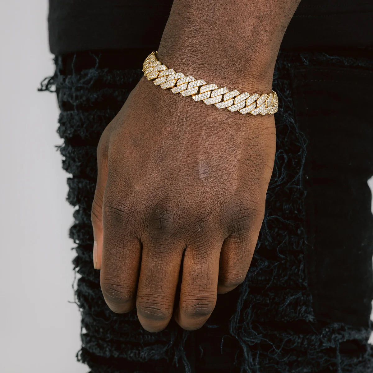 12mm Diamond Cuban Bracelet
