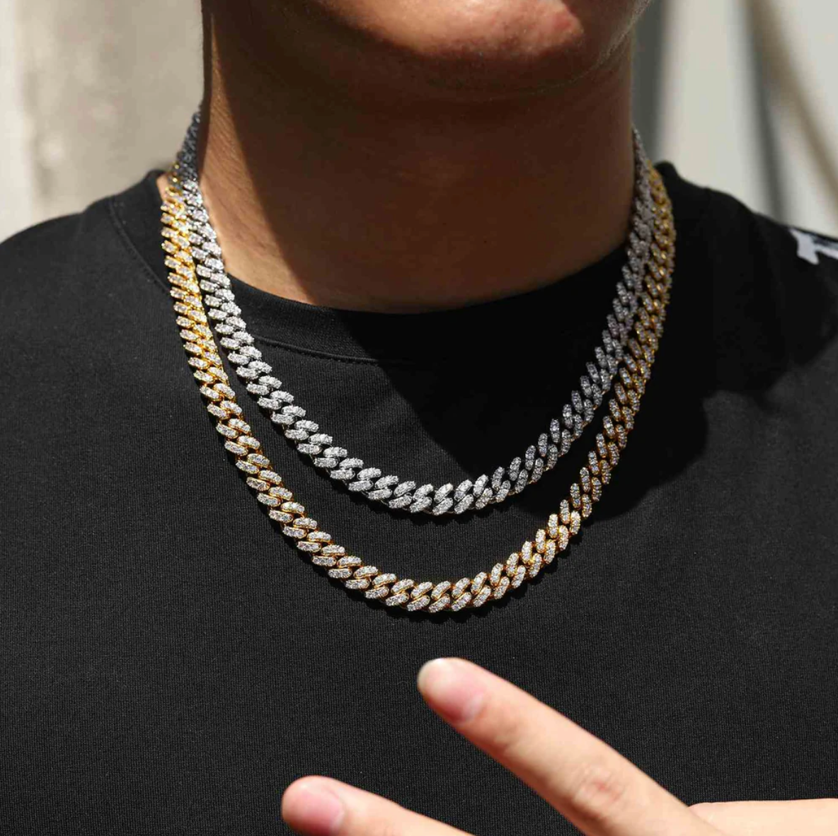 8mm Diamond Cuban Chain